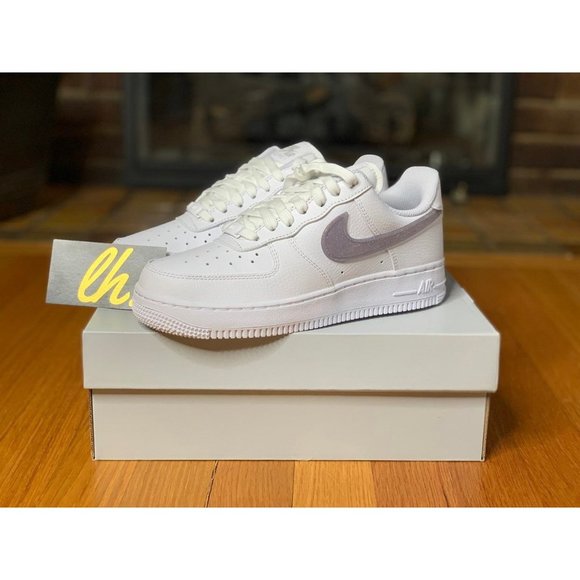 Sz 6.5 w Nike Air Force 1 Low "Glitter Swoosh Purple" - Picture 2 of 5